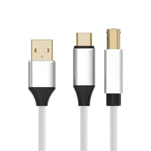 2in1 USB C to USB B Printer Cable